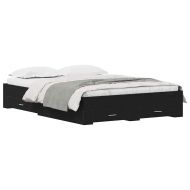 Рамка за легло Черния дъб 140 x 190 cm Инженерно дърво