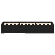 Рамка за легло Черния дъб 135 x 190 cm Инженерно дърво