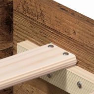 Рамка за легло Старо дърво 120 x 190 cm Инженерно дърво