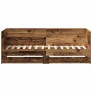 Легло-диван с таблото Старо дърво 100 x 200 cm Инженерно дърво