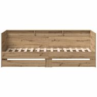 Легло-диван с таблото Дъб 100 x 200 cm Инженерно дърво