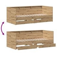 Легло-диван с таблото Дъб 90 x 200 cm Инженерно дърво