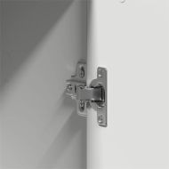 Гардероб с рафт с врата Бяло 55 x 25 x 189 см Инженерно дърво