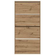 Шкаф за обувки с рафт Дъб 80 x 21 x 163,5 cm Инженерно дърво