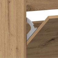 Шкаф за обувки с рафт Дъб 80 x 21 x 163,5 cm Инженерно дърво