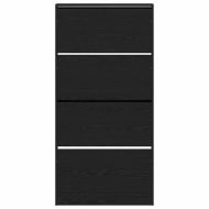 Шкаф за обувки Черния дъб 80 x 21 x 163,5 cm Инженерно дърво