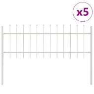 Градска ограда Бяло 8.5 x 0.6 м Прахово покритие стомана