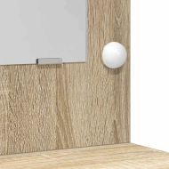 Тоалетка с врата 2 pcs Кафяво 40 x 41 x 75 см Инженерно дърво