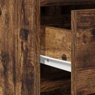 Тоалетка с врата 2 pcs Кафяво 40 x 41 x 75 см Инженерно дърво