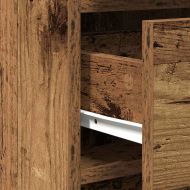 Тоалетка с врата 2 pcs Кафяво 50 x 41 x 135 см Инженерно дърво