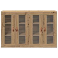 Стенни шкафове 2 pcs Дъб 69,5 x 34 x 90 см Инженерно дърво