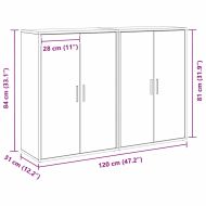 Служебен шкаф дъб артизан 60 x 31 x 84 см Инженерно дърво