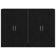 Служебен шкаф Черен дъб 60 x 31 x 84 см Инженерно дърво