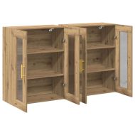 Стенни шкафове 2 pcs Дъб 69,5 x 34 x 90 см Инженерно дърво