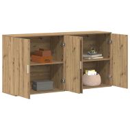 Служебен шкаф 2 pcs Дъб 79 x 38 x 80 см Инженерно дърво