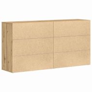 Служебен шкаф 2 pcs Дъб 79 x 38 x 80 см Инженерно дърво