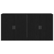 Скейдбордове 2 pcs Черен дъб 79 x 38 x 80 см Инженерно дърво