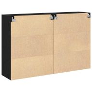 Стенни шкафове 2 pcs Черния дъб 69,5 x 34 x 90 см