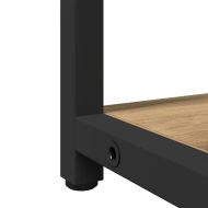 Комплект мебели за баня с рафт 2 pcs Кафяво Инженерно дърво