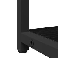 Комплект мебели за баня с рафт 2 pcs Черно Инженерно дърво