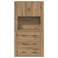 Висок шкаф с чекмедже Дъб 80 x 33 x 150 см Инженерно дърво