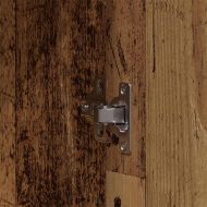 Комплект мебели за баня с рафт 3 pcs Кафяво Инженерно дърво