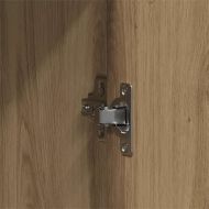 Комплект мебели за баня с рафт 4 pcs Кафяво Инженерно дърво