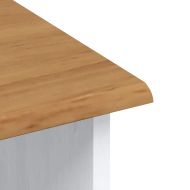 хранилка ASKIM Бяло 91 х 40 х 184 см Масивна борова дървесина