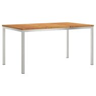 Комплектзахраненевградината 7 pcs Кафяво Масивно акациево дърво