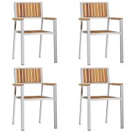 Комплектзахраненевградината Кафяво Масивно акациево дърво