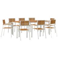 Комплектзахраненевградината Кафяво Масивно акациево дърво