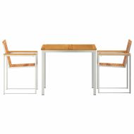 Комплектзахраненевградината 3 pcs Масивно акациево дърво