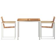 Комплектзахраненевградината 3 pcs Масивно тиково дърво