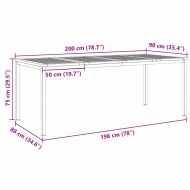 Комплектзахраненевградината 7 pcs Масивно тиково дърво