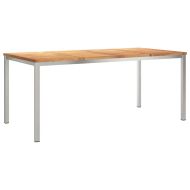 Комплектзахраненевградината 7 pcs Солидно тиково дърво