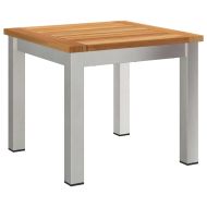 Шезлонги 2бр с маса 2-човек 3 pcs Кафяво Солидно акациево дърво