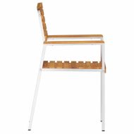 Градинскистол 8 pcs Кафяво 56x54,5x87см Масивно акациево дърво