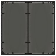 Комплект за хранене в градината 3 pcs Черно Полиратан