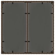 Комплект за хранене в градината 7 pcs Кафяво Полиратан