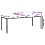 Комплект за хранене в градината 11 pcs Сив Полиратан