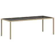 Комплект за хранене в градината 9 pcs Бежово Полиратан