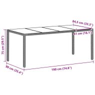 Комплект за хранене в градината 7 pcs Светлосиво Полиратан