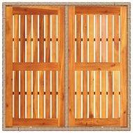 Комплект за хранене в градината 3 pcs Бежово Полиратан