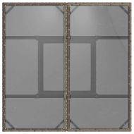 Комплект за хранене в градината 3 pcs Сив Полиратан