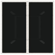 Комплект за хранене в градината 5 pcs Сив Полиратан