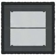 Градински бистро комплект 3 pcs Черно Полиратан