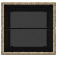 Градински бистро комплект 3 pcs Бежово Полиратан