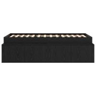 Рамка за легло Черния дъб 90 x 190 cm Инженерно дърво