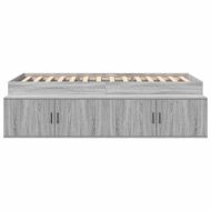 Рамка за легло Сив Сонома 70 x 190 cm Инженерно дърво