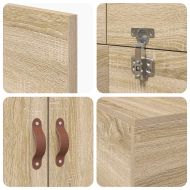 Легло с място за съхранение Сонома дъб 90 x 200 cm